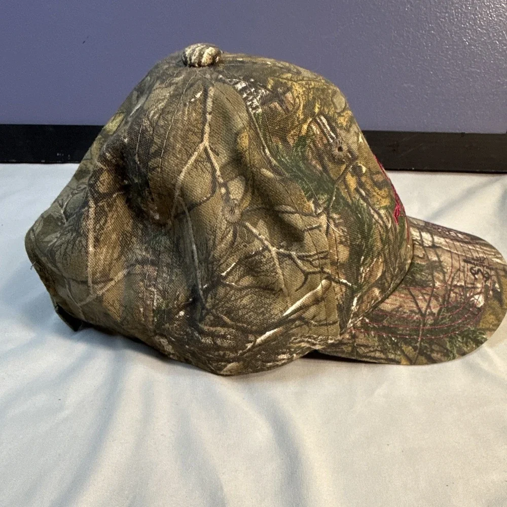 Realtree Xtra Camo Ball Cap Pink Logo Adjustable Cotton One Size Unisex